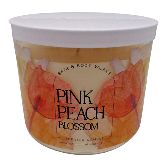 Pink Peach Blossom Scented 3-Wick Candle