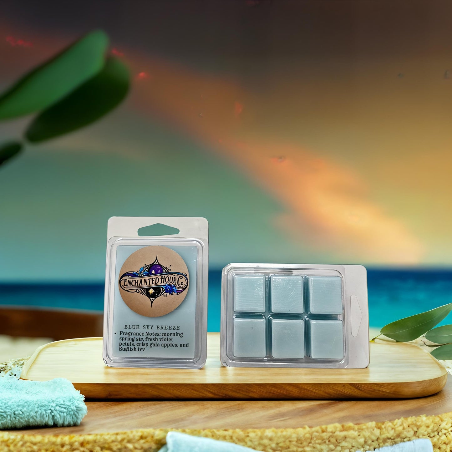 Blue Sky Breeze Wax Melts | Bath and Body Works Wax Melts | Fresh Linen & Sky Air Scent | Enchanted Hour Co.