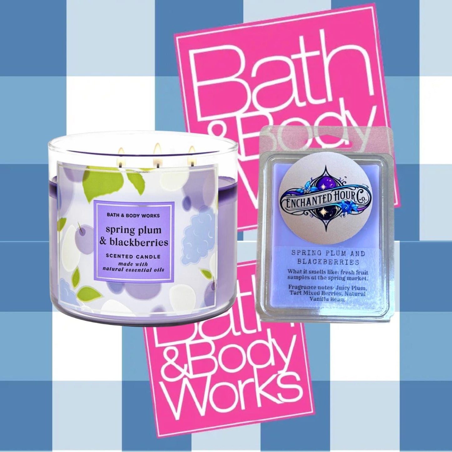 Spring Plum and Blackberries Wax Melts | Bath and Body Works Wax Melts | Fruity & Sweet | Enchanted Hour Co