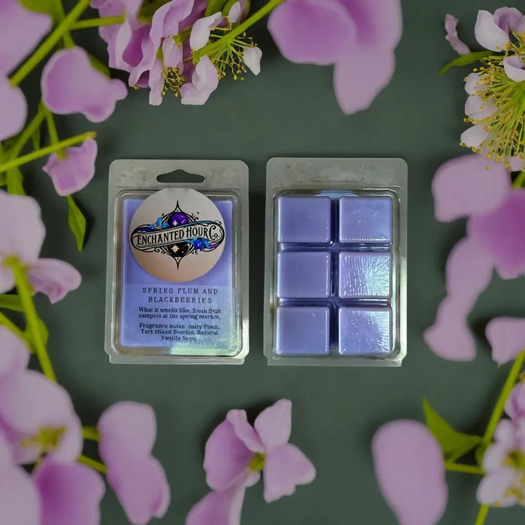Spring Plum and Blackberries Wax Melts | Bath and Body Works Wax Melts | Fruity & Sweet | Enchanted Hour Co