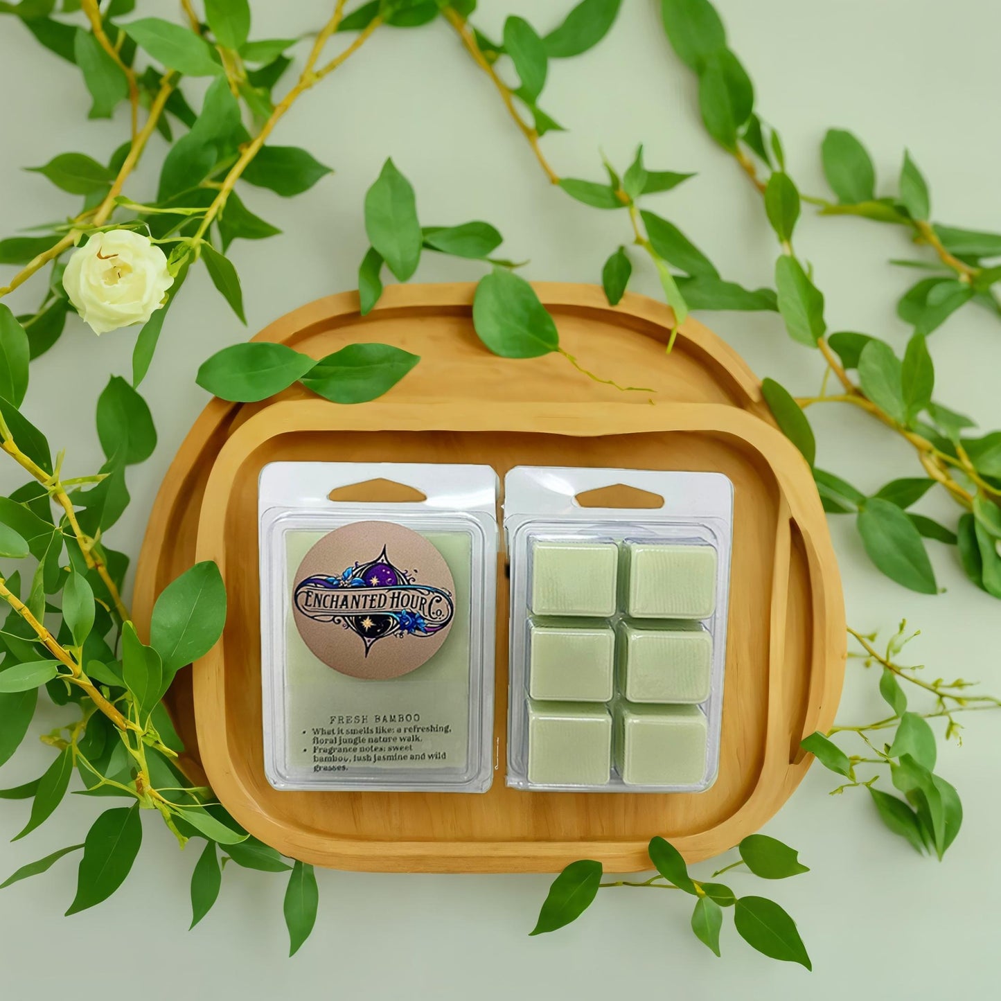 Fresh Bamboo Wax Melts | Bath & Body Works | Clean, Green, Calming Scent | Enchanted Hour Co