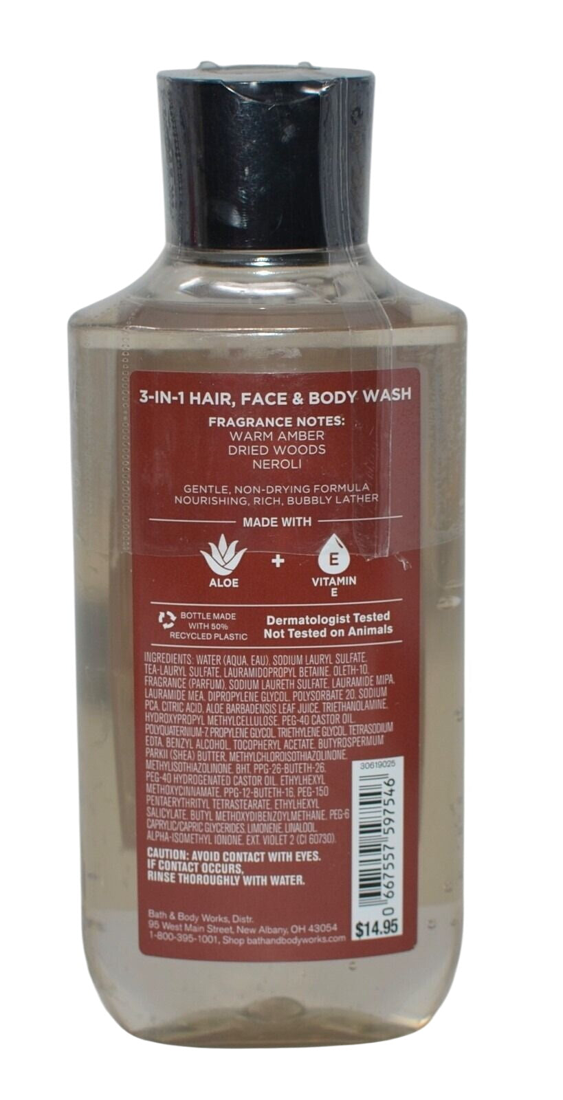 Smooth Amber Hair Face Body Wash (Men's Collection)