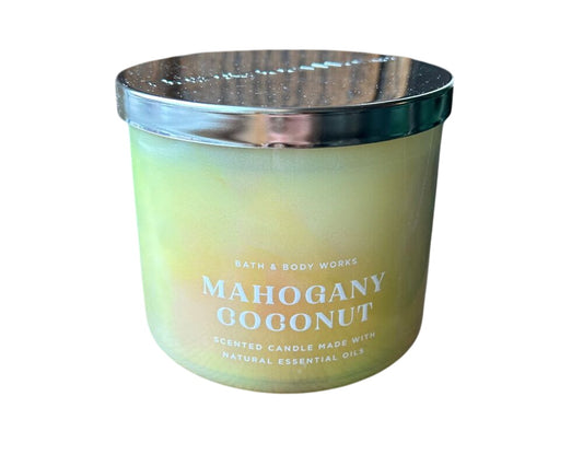 Mahagony Coconut Scented 3-Wick Candle