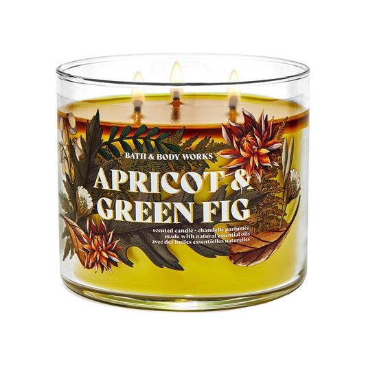 Bath & Body Works Apricot & Green Fig Scented 3-Wick Candle 