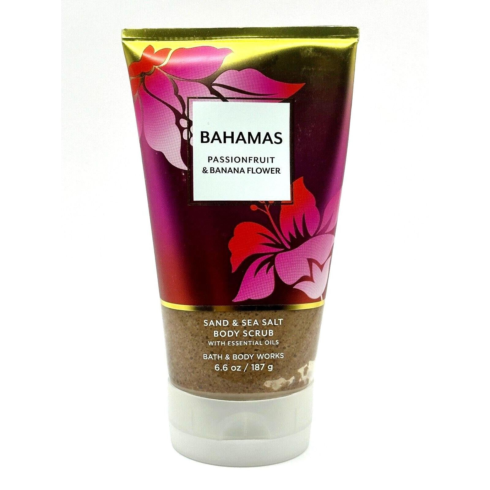 Bath & Body Works Bahamas Passionfruit & Banana Flower Sand & Sea Salt Body Scrub 