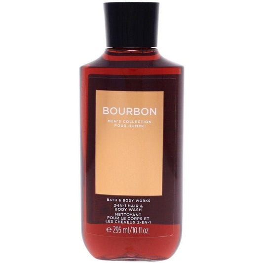 Bath & Body Works-Bath and Body Works Bourbon 2-in-1 Hair & Body Wash (Men's Collection) 10 FL OZ / 295 mL-
