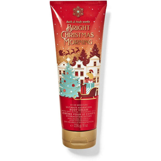 Bath & Body Works-Bath and Body Works Bright Christmas Morning Ultimate Hydration Body Cream (8 OZ / 226 g)-