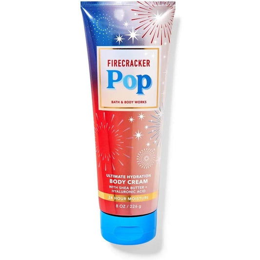 Bath & Body Works-Bath and Body Works Firecracker Pop Body Ultimate Hydration Body Cream (8 OZ / 226 g)-