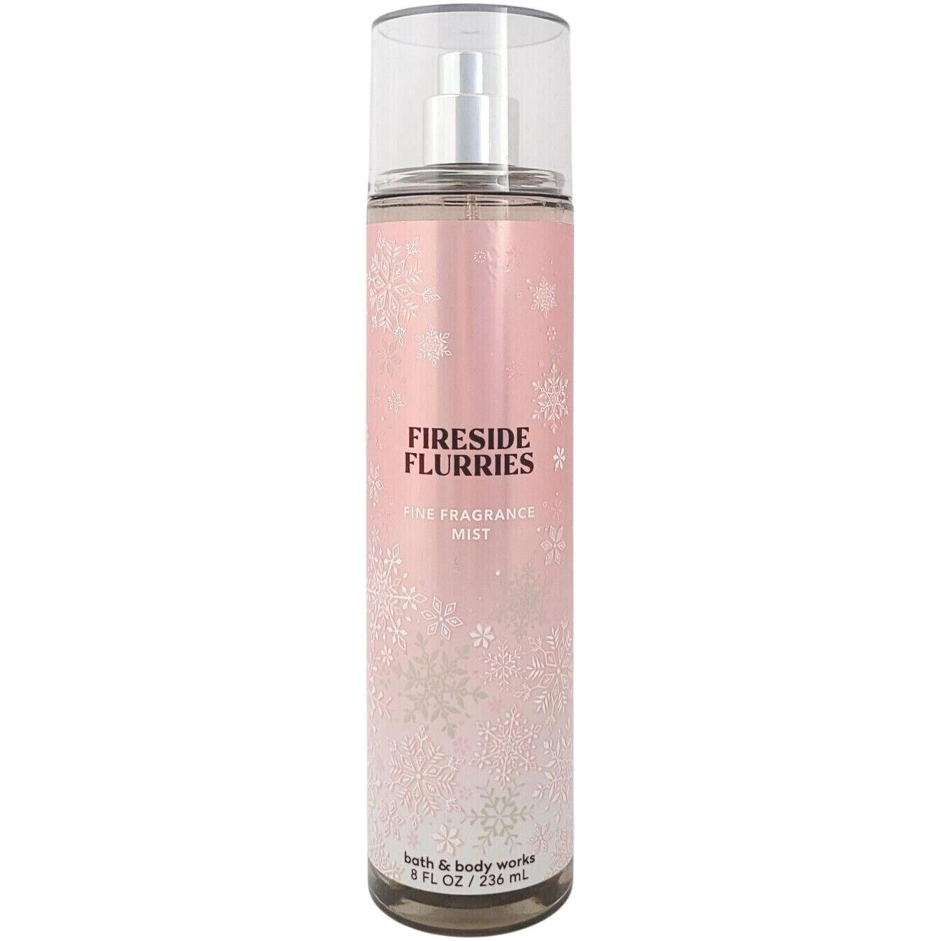 Bath & Body Works-Bath and Body Works Fireside Flurries Fine Fragrance Mist (8 FL OZ / 236 mL)-