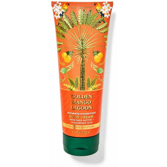 Bath & Body Works-Bath and Body Works Golden MMAngo Lagoon Ultimate Hydration Body Cream (8 OZ / 226 G)-