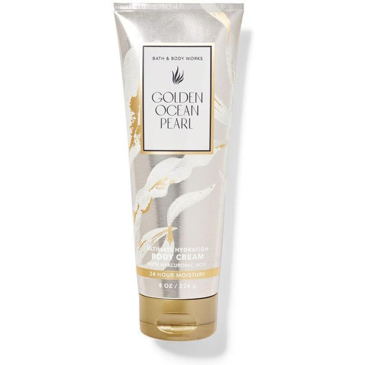 Bath & Body Works-Bath and Body Works Golden Ocean Pearls Ultimate Hydration Body Cream (8 OZ / 226 g)-