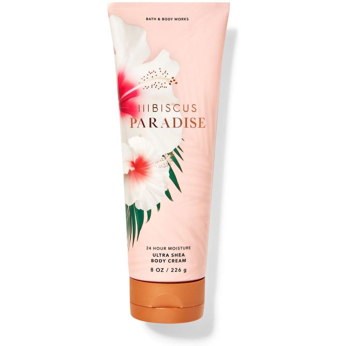Bath & Body Works-Bath and Body Works Hibiscus Paradise Ultra Shea Body Cream (8 OZ / 226 g)-