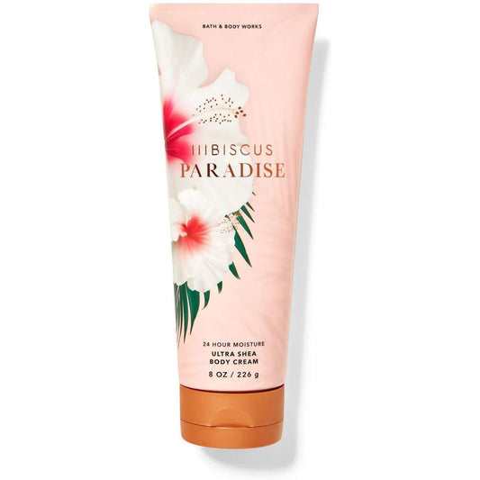 Bath & Body Works-Bath and Body Works Hibiscus Paradise Ultra Shea Body Cream (8 OZ / 226 g)-