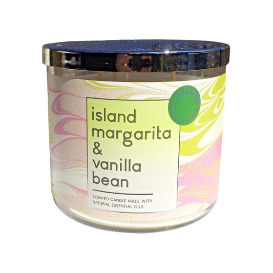 Bath & Body Works-Bath and Body Works ISLAND MARGARITA & VANILLA BEAN 3-Wick Candle (14.5 oz / 411 g)-