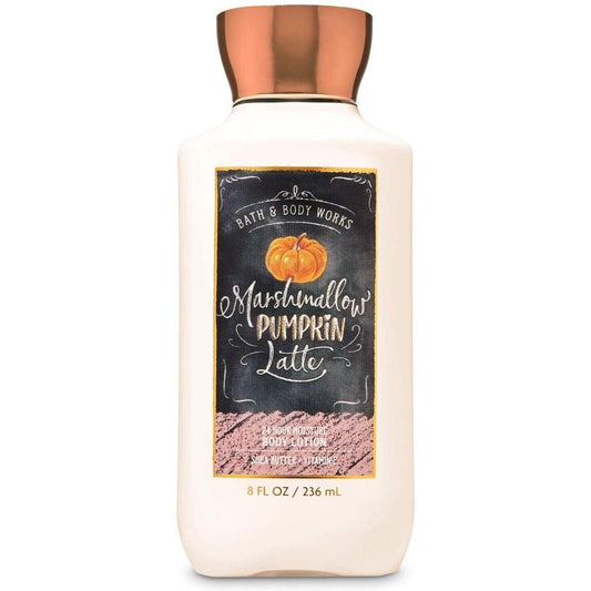 Bath & Body Works-Bath and Body Works Marshmallow Pumpkin Latte Body Lotion (8 FL OZ / 236 mL)-