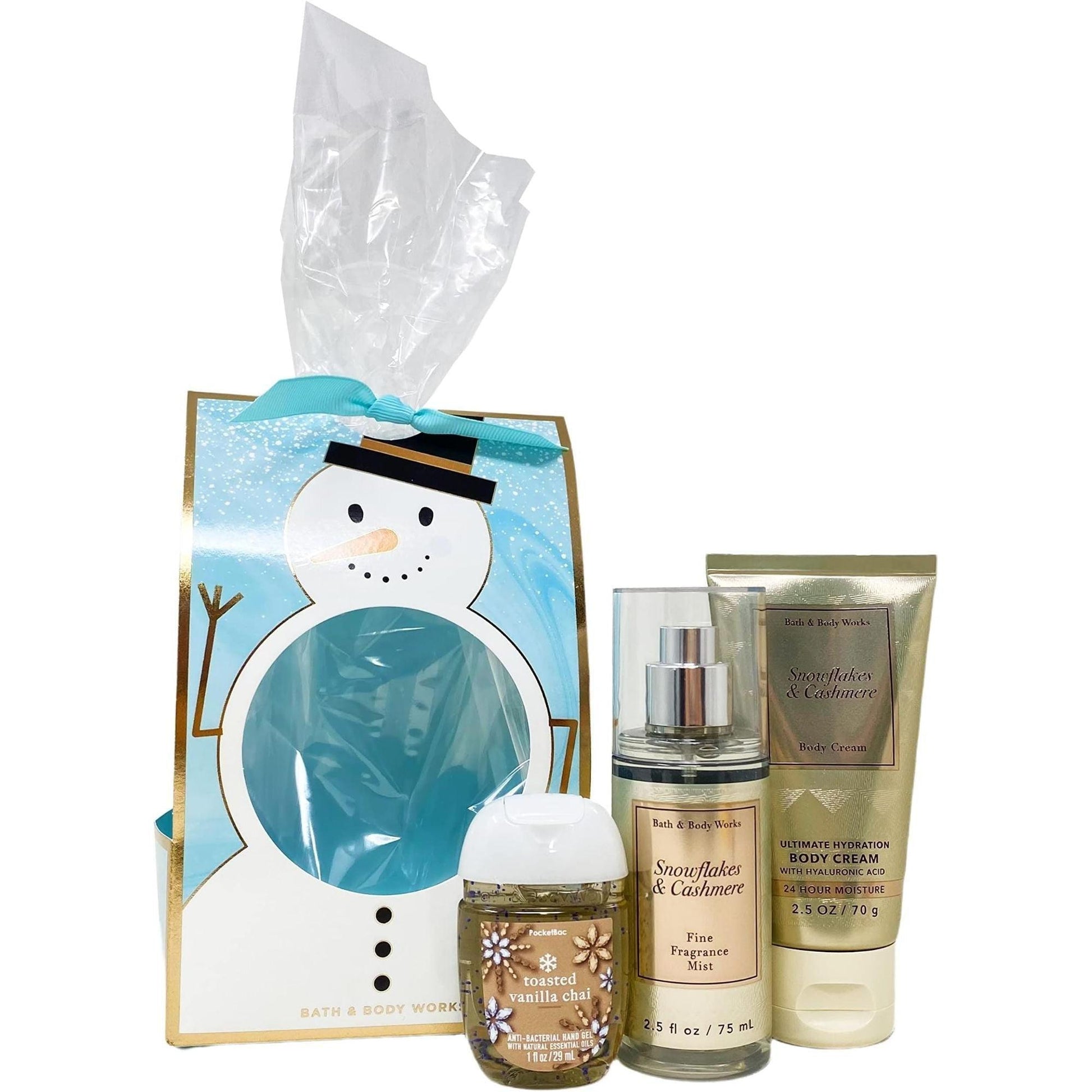 Bath & Body Works-Bath and Body Works Snowflakes & Cashmere Let It Snow Mini Gift Set-