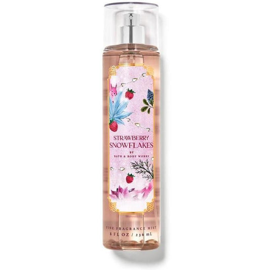 Bath & Body Works-Bath and Body Works Strawberry Snowflakes Fine Fragrance Mist (8 FL OZ / 236 mL)-