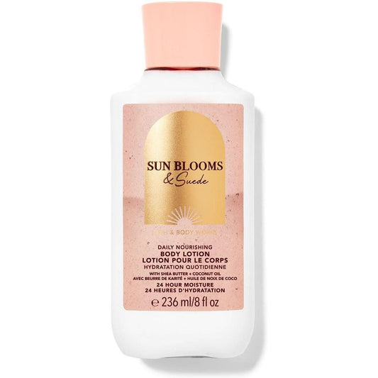 Bath & Body Works-Bath and Body Works Sun Blooms & Suede Body Lotion (8 FL OZ / 236 mL)-