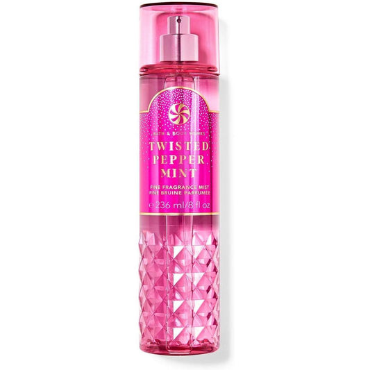 Bath & Body Works-Bath and Body Works Twisted Pepper Mint Fine Fragrance Mist (8 FL OZ / 236 mL)-