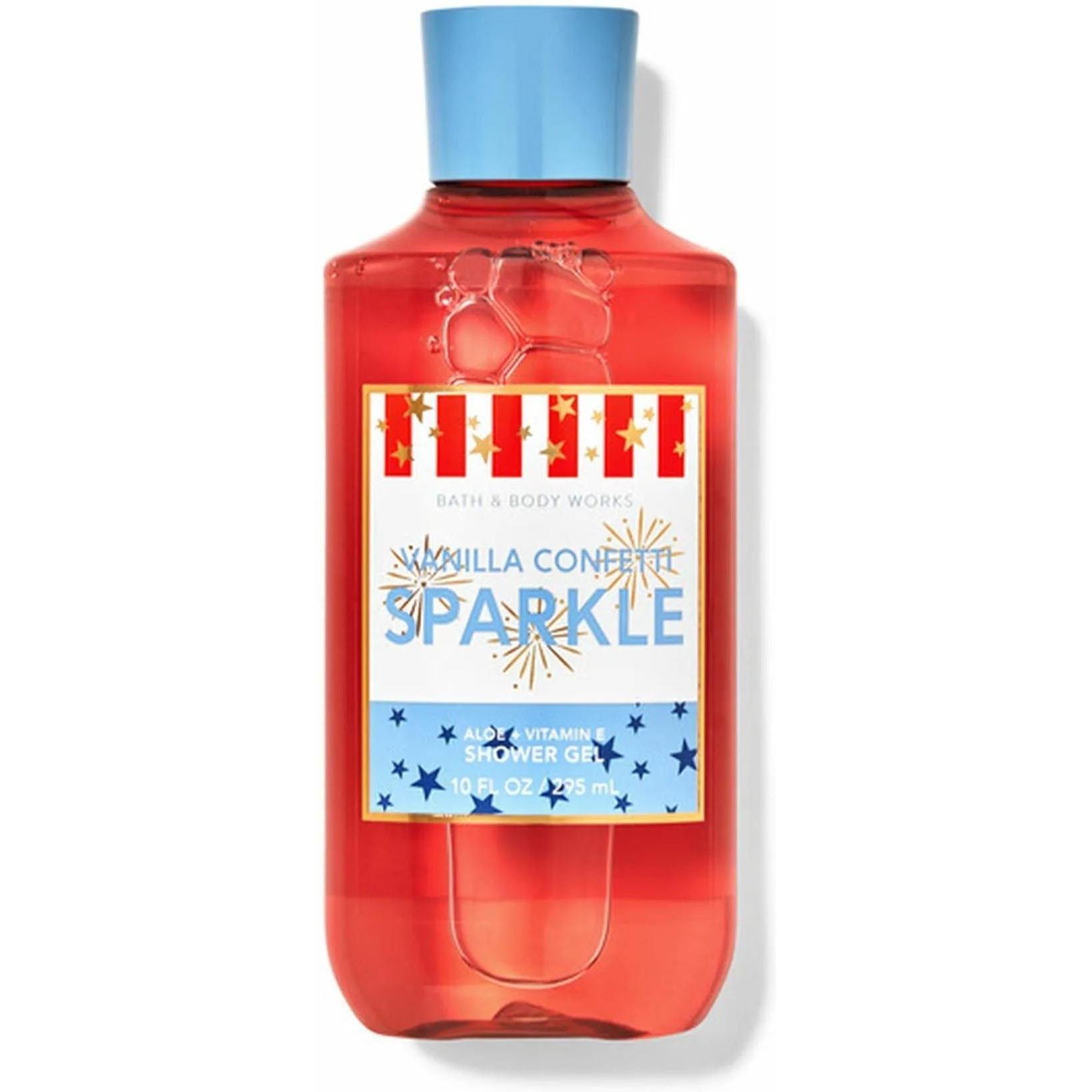 Bath & Body Works-Bath and Body Works Vanilla Confetti Sparkle Shower Gel (10 FL OZ / 295 mL)-