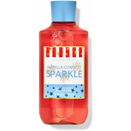 Bath & Body Works-Bath and Body Works Vanilla Confetti Sparkle Shower Gel (10 FL OZ / 295 mL)-