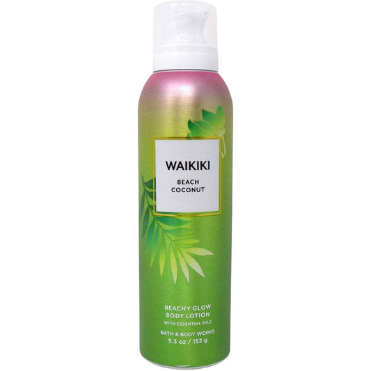 Bath & Body Works-Bath and Body Works Waikiki Beach Coconut Beachy Glow Body Lotion (5.3 oz / 153 g)-