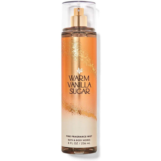 Bath & Body Works-Bath and Body Works Warm Vanilla Sugar Fine Fragrance Mist (8 FL OZ / 236 mL)-