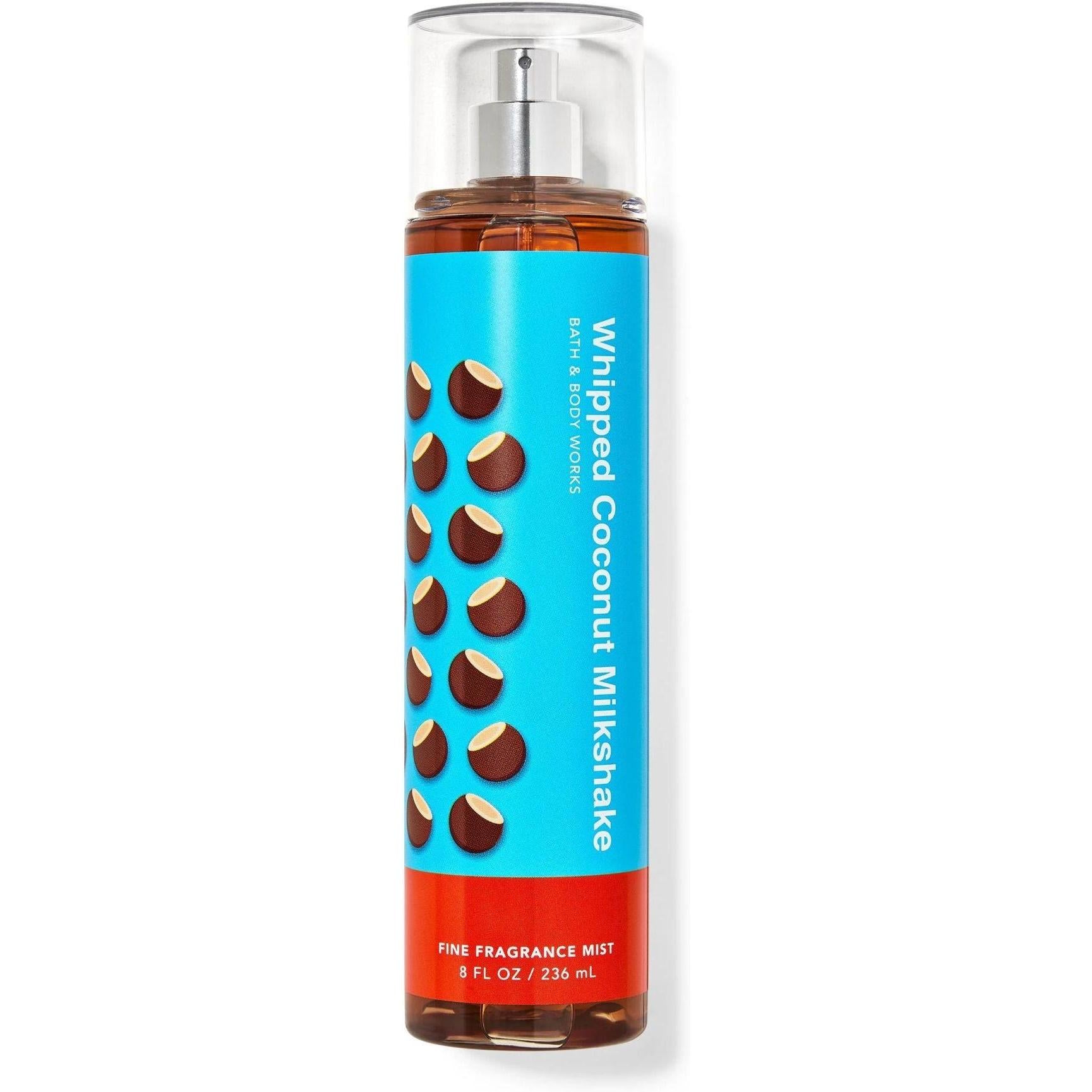 Bath & Body Works-Bath and Body Works Whipped Coconut Milkshake Fine Fragrance Mist (8 FL OZ / 236 mL)-