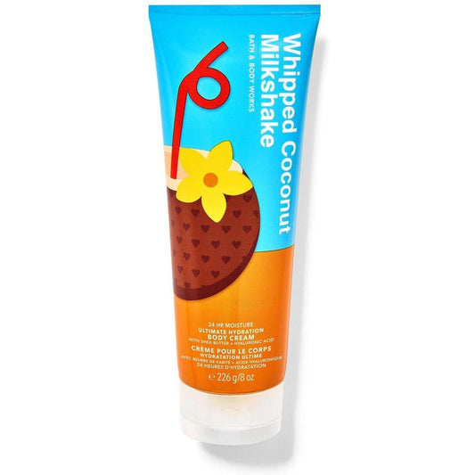 Bath & Body Works-Bath and Body Works Whipped Coconut Milkshake Ultimate Hydration Body Cream (8 oz / 226 g)-