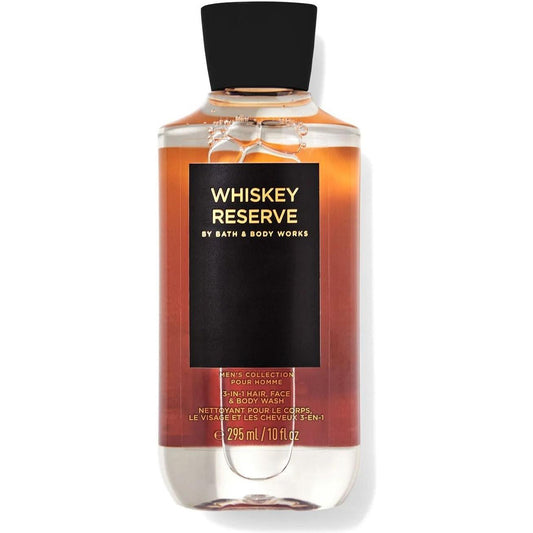 Bath & Body Works-Bath and Body Works Whiskey Reserve Men's Collection 3 in 1 Hair Face and Body Wash (10 FL OZ / 295 mL)-