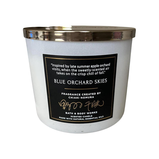 Bath & Body Works Blue Orchard Skies 3-Wick Candle Created By Chiaki Nomura 