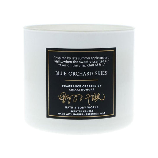 Bath & Body Works Blue Orchard Skies 3-Wick Candle Created By Chiaki Nomura 