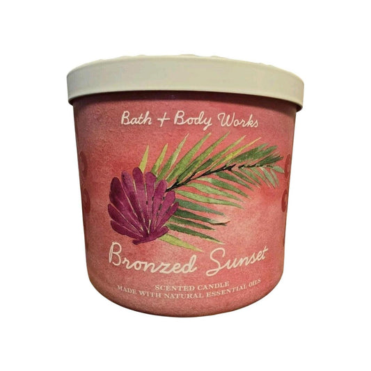 Bath & Body Works Bronzed Sunset 3-Wick Scented Candle 