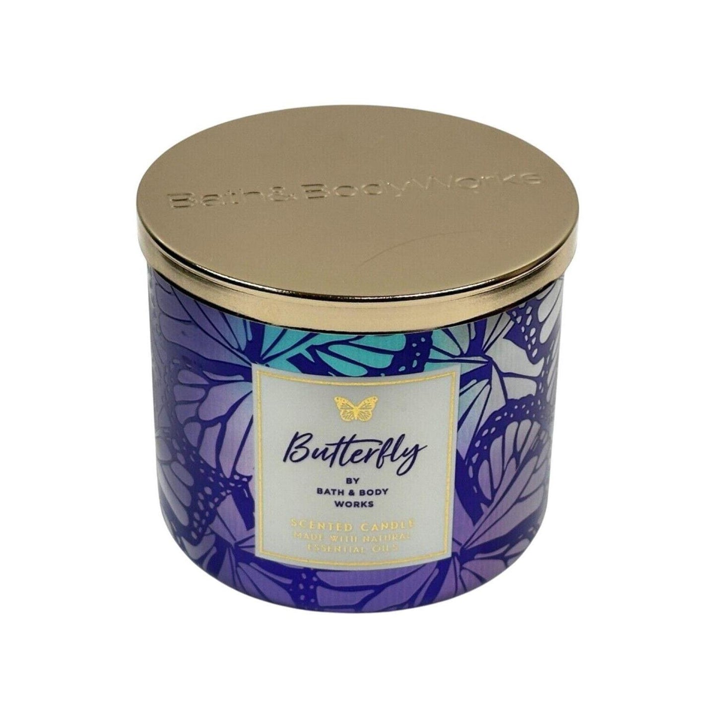 Bath & Body Works Butterfly Scented Filled 3-Wick Candle 