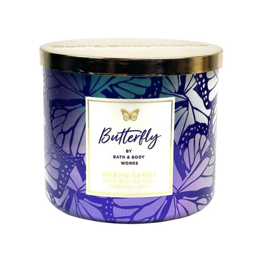 Bath & Body Works Butterfly Scented Filled 3-Wick Candle 