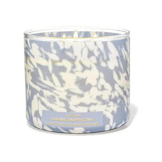 Bath & Body Works Caramel Frappuccino 3-Wick Candle (White Barn) 