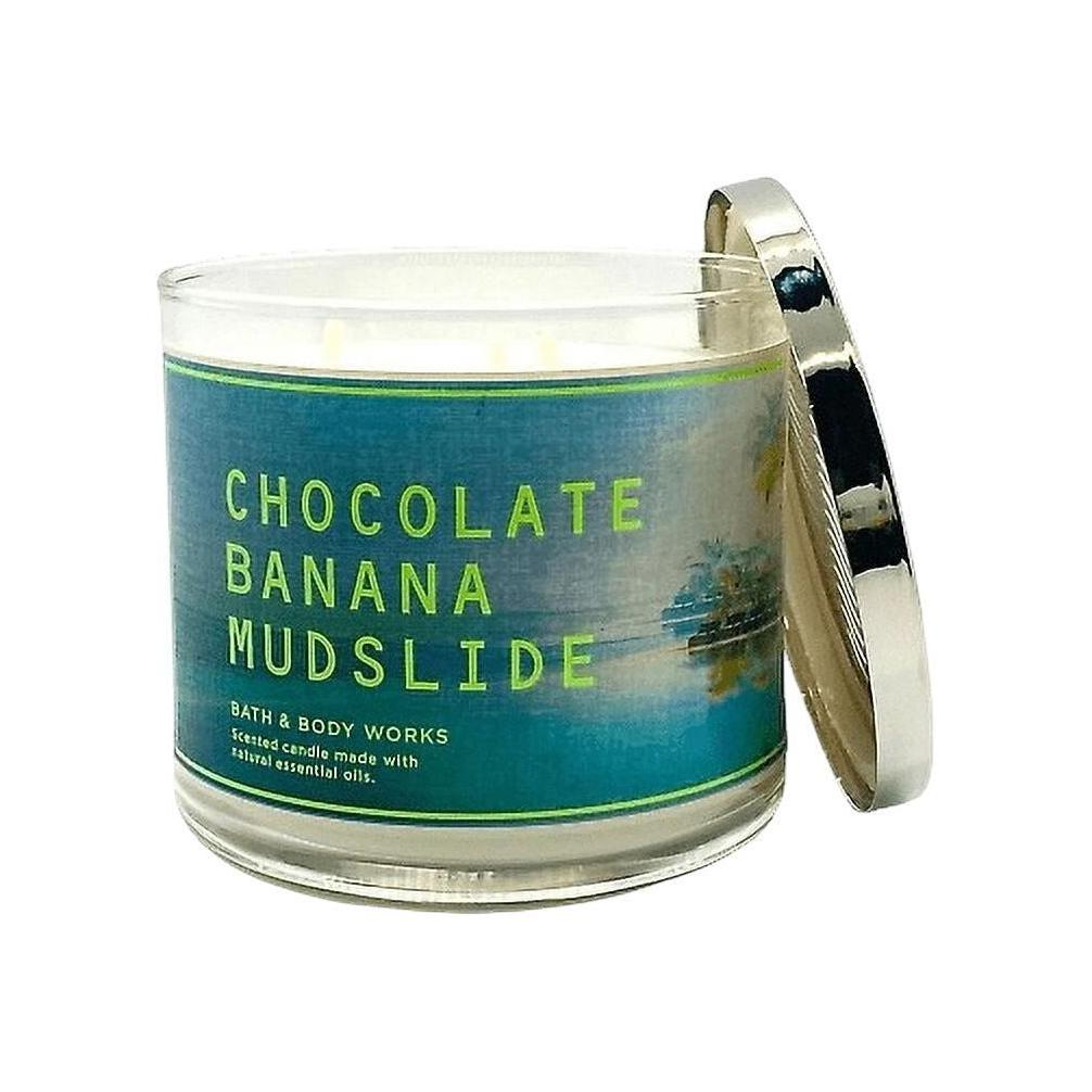 Bath & Body Works Chocolate Banana Mudslide Scented 3-Wick Candle 