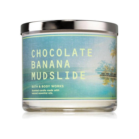 Bath & Body Works Chocolate Banana Mudslide Scented 3-Wick Candle 