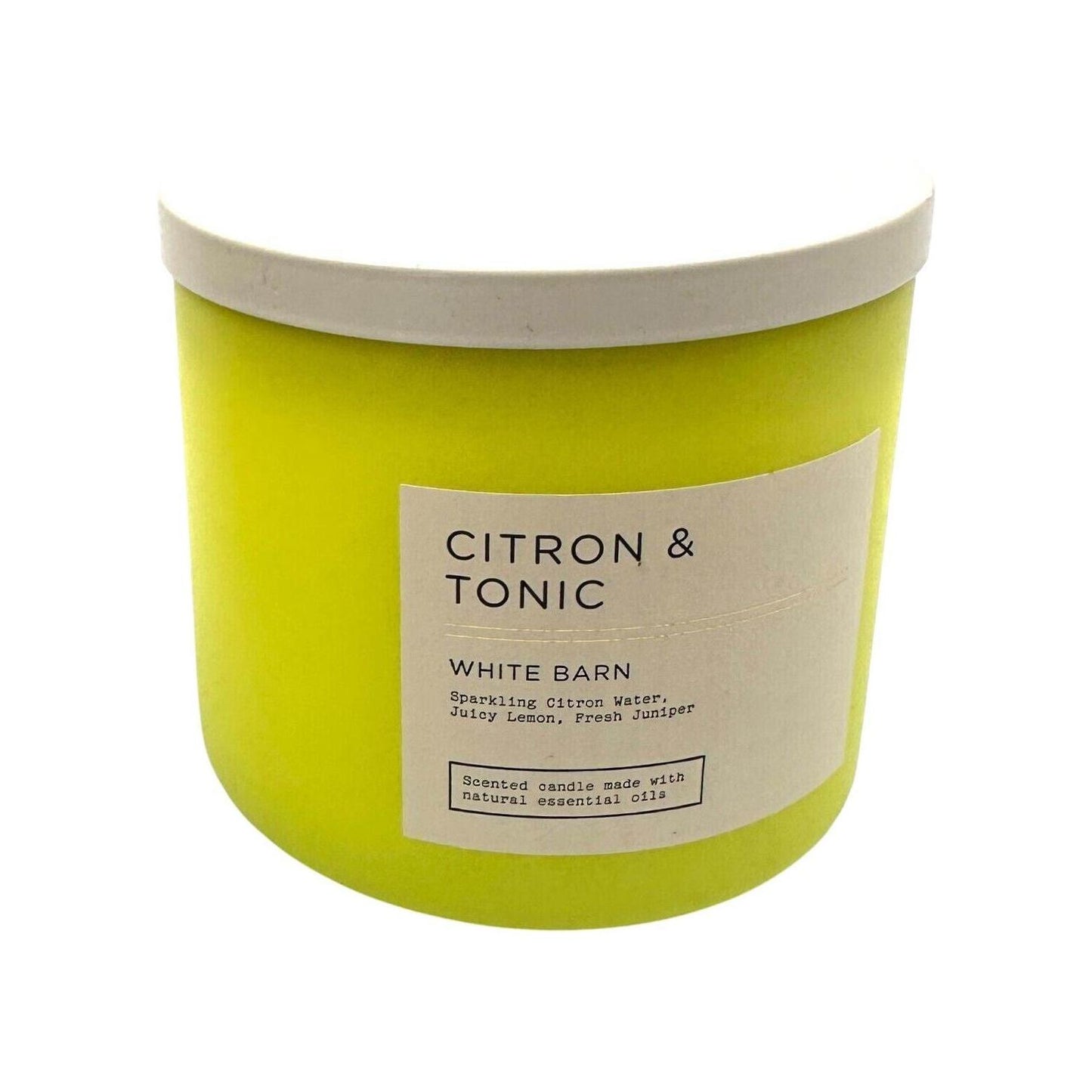 Bath & Body Works Citron & Tonic 3-Wick Candle (White Barn) 