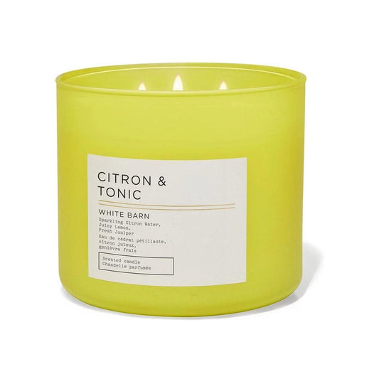 Bath & Body Works Citron & Tonic 3-Wick Candle (White Barn) 