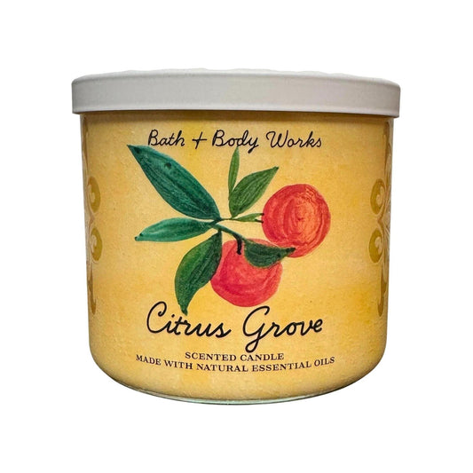 Bath & Body Works Citrus Grove Scented 3-Wick Candle 