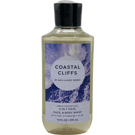 Bath & Body Works Coastal Cliffs Men'S 3-In-1 Hair Face Body Wash Shower Gel 
