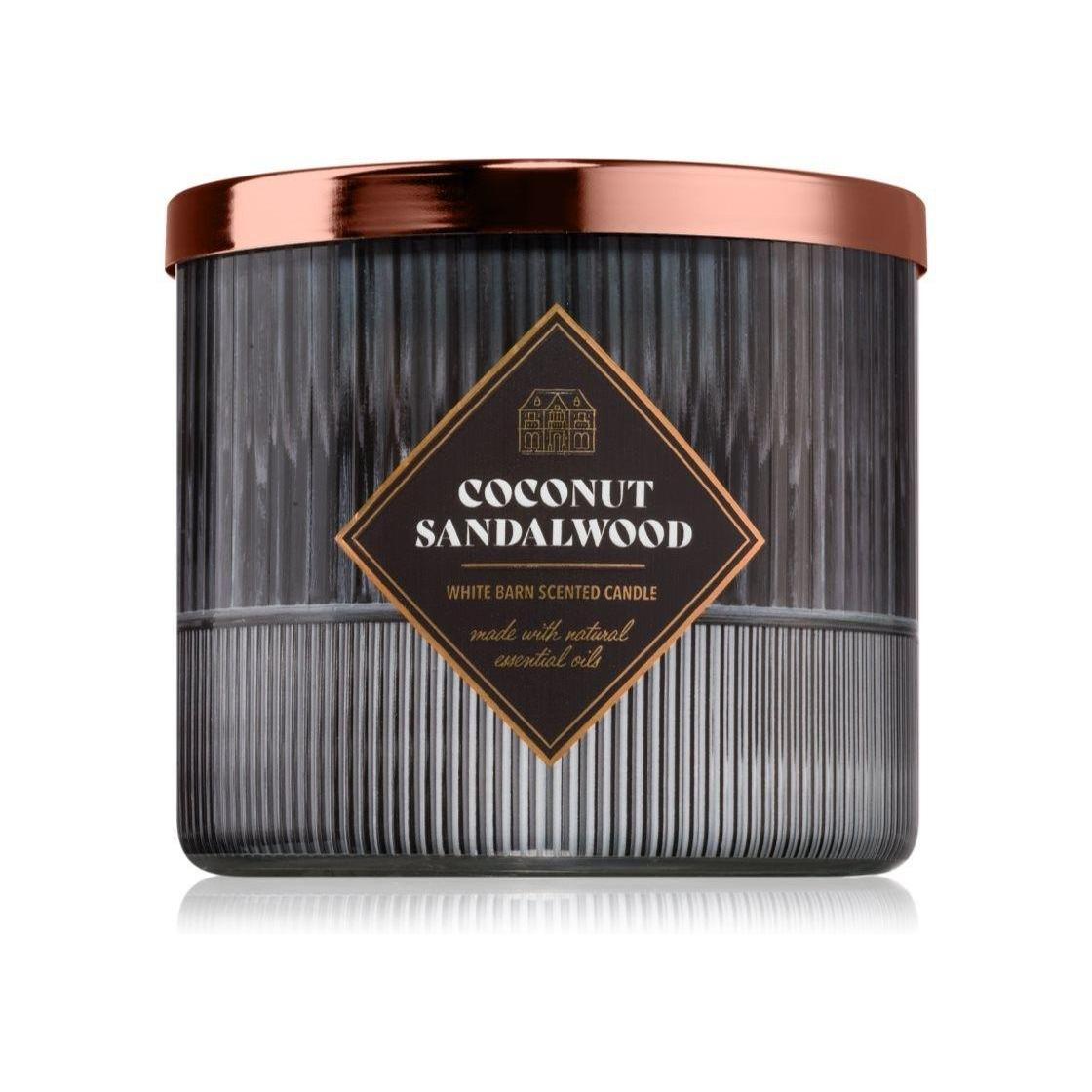 Bath & Body Works Coconut Sandalwood White Barn 3-Wick Candle (White Barn) 