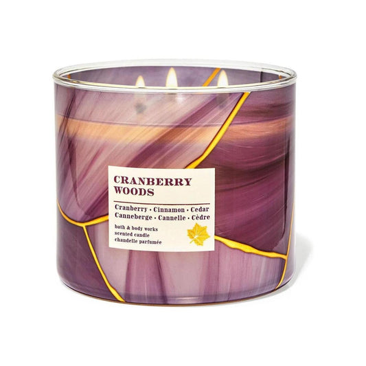 Bath & Body Works Cranberry Woods Scented 3-Wick Candle 