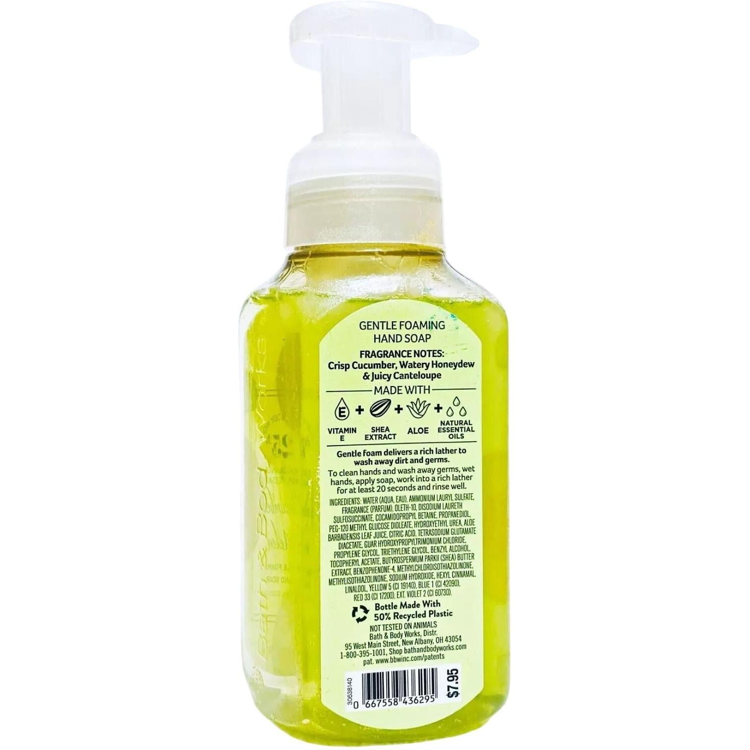 Bath & Body Works Cucumber Melon Gentle Foaming Hand Soap 