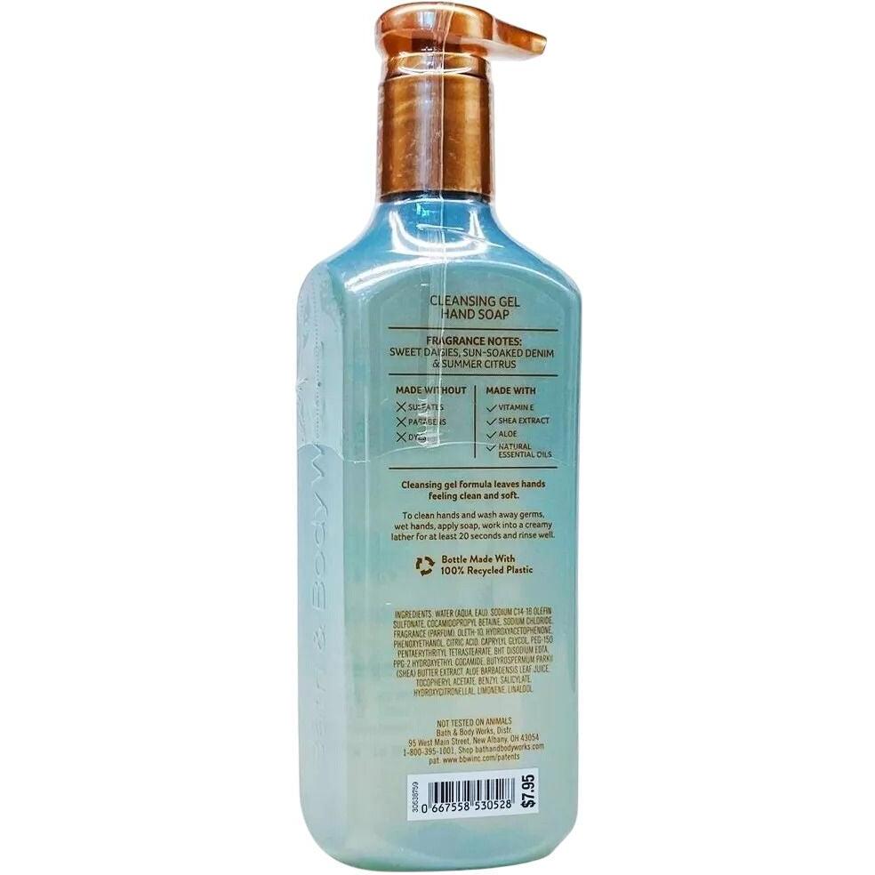 Bath & Body Works Denim Dasies Cleansing Gel Hand Soap 