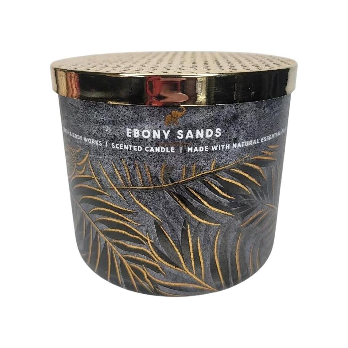Bath & Body Works Ebony Sands 3-Wicked Scented Candle 