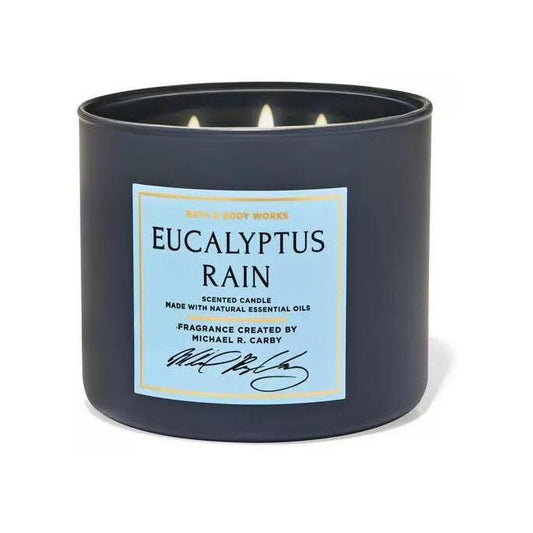 Bath & Body Works Eucalyptus Rain Scented Candle 3-Wick 