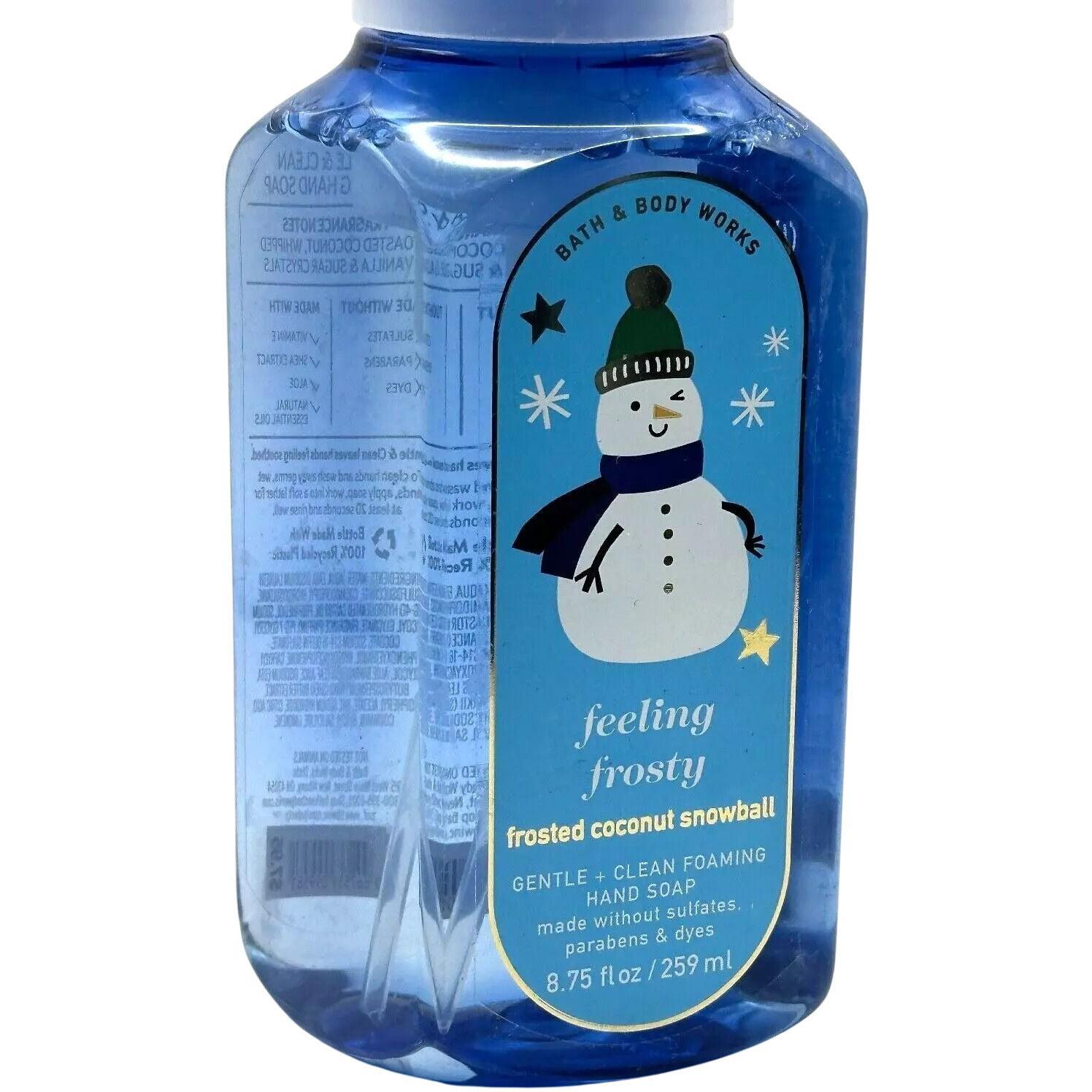 Bath & Body Works Feeling Frosty Frosted Coconut Snowball Foaming Hand Soap 
