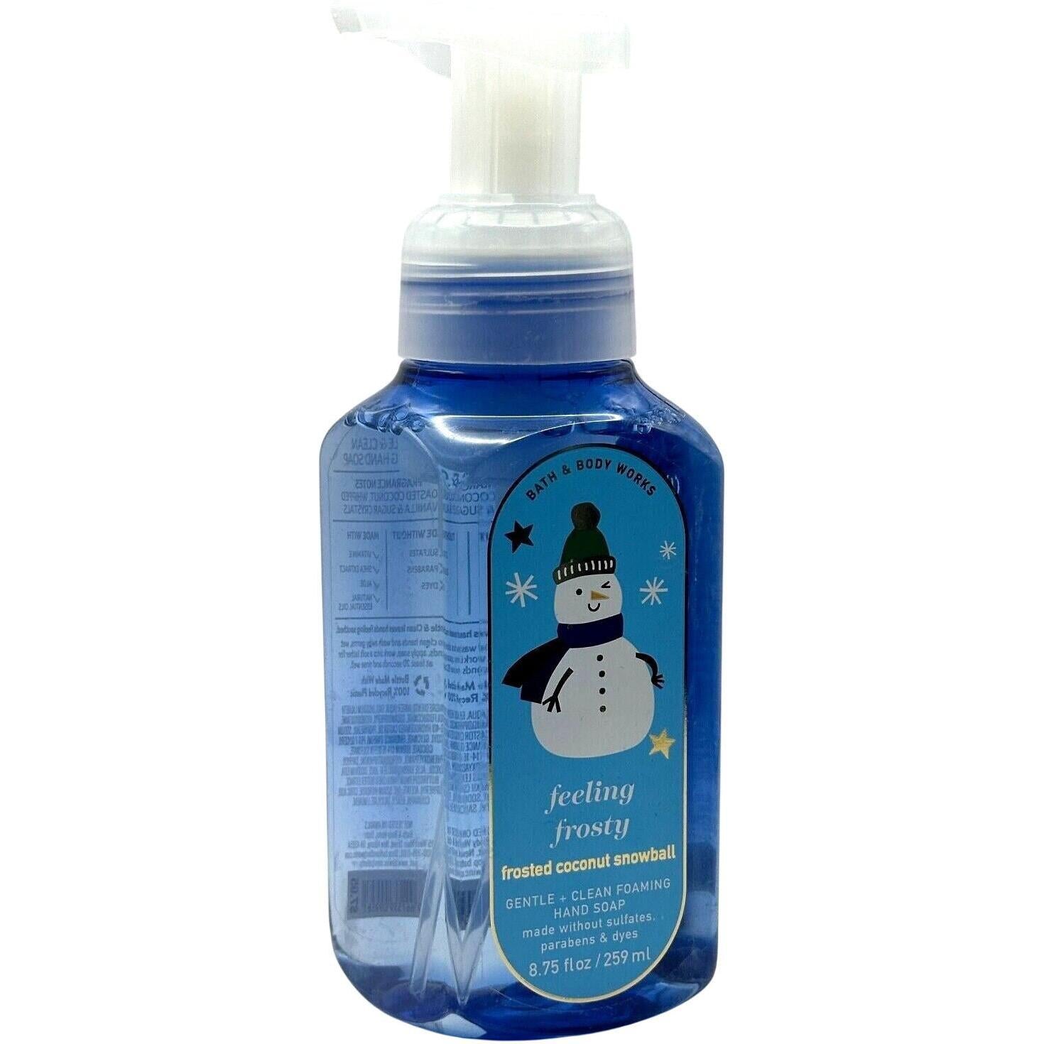 Bath & Body Works Feeling Frosty Frosted Coconut Snowball Foaming Hand Soap 